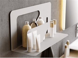 mensola moderna in metallo clara