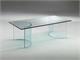 Curved crystal small table Ying Yang in Coffee tables
