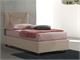 Upholstered single bed with fixed base Vittoria in Upholstered beds