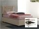 Upholstered single bed with container Vittoria in Upholstered beds