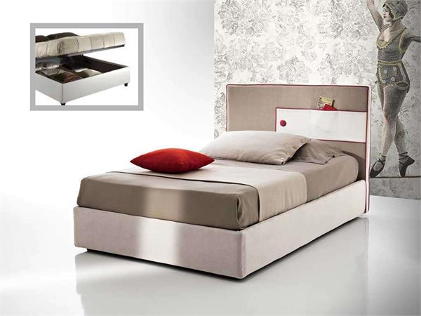 Small double bed with headboard Pocket 