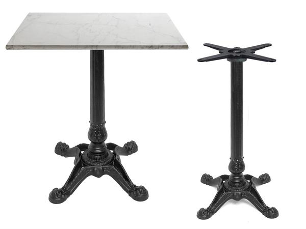 Cast Iron square table Bistrot 