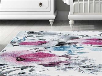 tapis colore floral