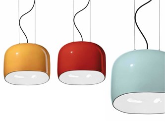 Lampadario vintage ceramica Ayrton