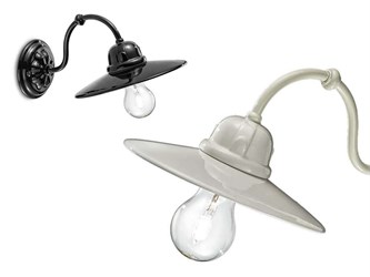 Wandleuchte mit Arm B&W