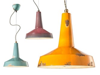 Lampe suspendue vintage C1417