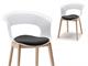 Sedia policarbonato con cuscino Natural Miss B  in Sedie