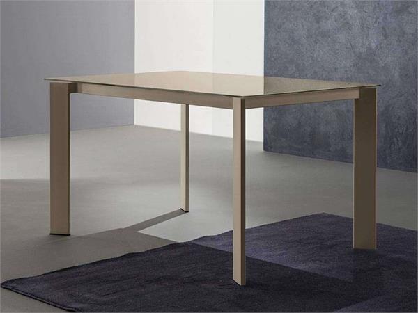 Extendible table with melamine top Mondial