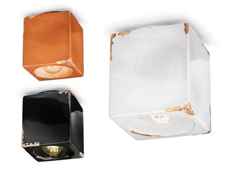 Square ceiling light Vintage C987