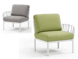 Outdoor lounge chair White Komodo terminal element right/left