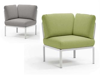 Fauteuil de balcon Komodo Blanche élément d'angle