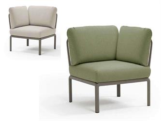 Poltrona da balcone Elemento Angolo Komodo Tortora