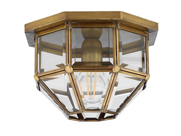Brass ceiling light Octagonal