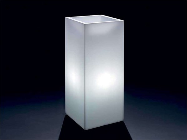 Beleuchtete Vase quadratische Loto