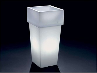 Vaso luminoso quadrato alto Nova