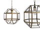 Hanging chandelier Octagonal Triangle in Suspended lamps
