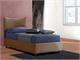 Gepolstertes einzelbett mit festem Sprungfederrahmen Carolina in Gepolsterte Betten