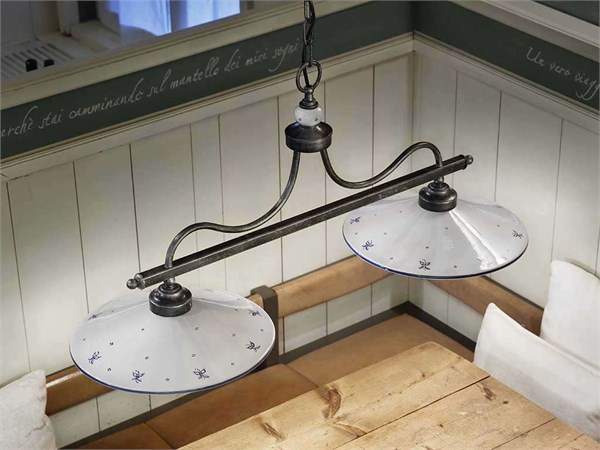 Ceramic suspension lamp Asti C158 BL