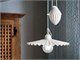 White ceramic ceiling light L'Aquila C008 in Suspended lamps