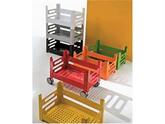 Küchenwagen aus Edelstahl mit Rädern Pub Box