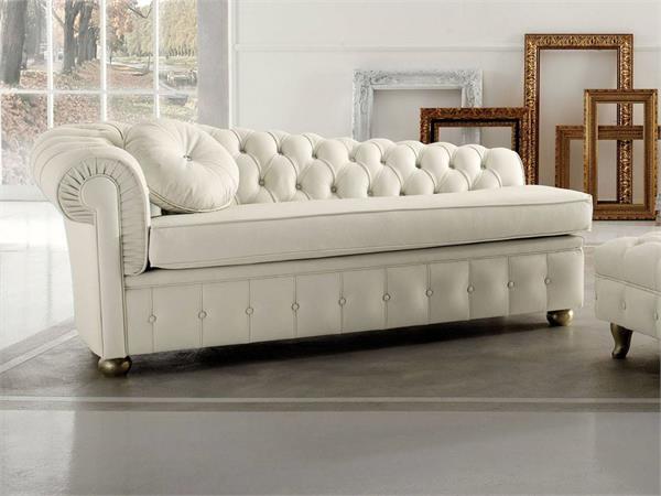 Chester dormeuse classique en cuir et eco cuir