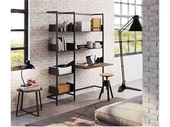 Desk with bookshelf Mikai 2