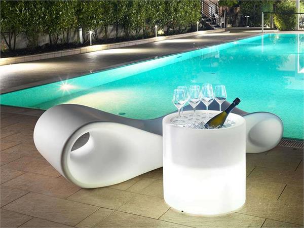 Outdoor side light table Home Fitting Party con Luce