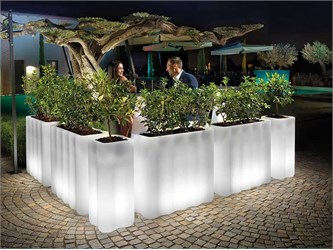 Vaso illuminato da esterno Nebula con Luce