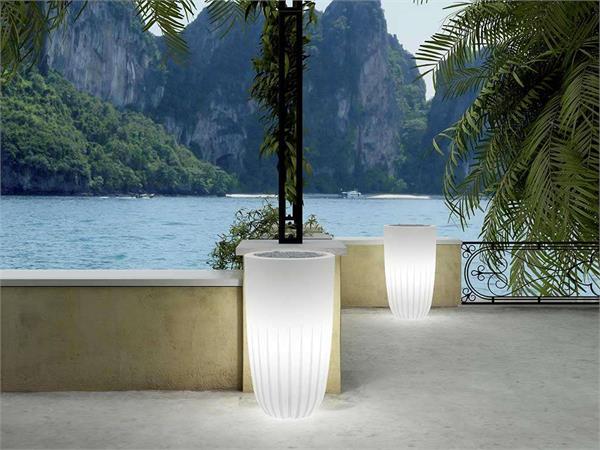 Light garden pots Valentino outdoor