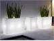 Illuminated rectangular planters Schio cassa alta outdoor in 