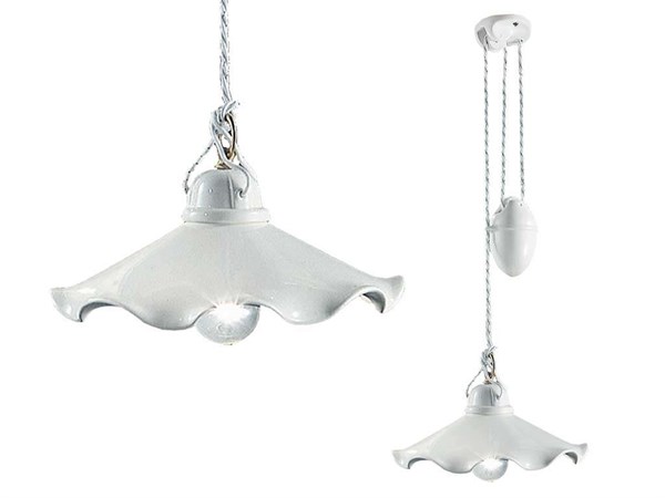 Lampadario bianco cucina Belluno C031