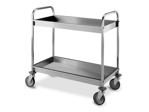 Carrello acciaio inox con ruote Alonso