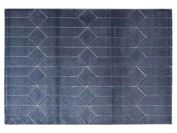 Tapis de salon Handcarved Bleu