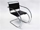 M. Van der Rohe chair with armrests in Chairs