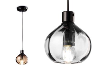 Glass ball pendant light Afoxé C2642