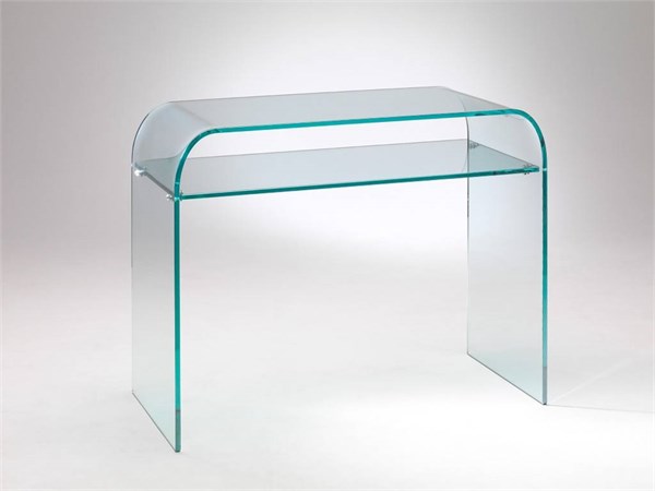 Curved glass console Console Piano