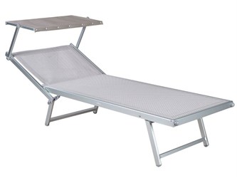 Lettino da spiaggia in alluminio Relax