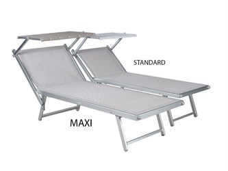 Lettino mare in alluminio Maxi
