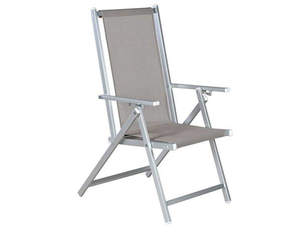 Aluminium garden deckchair Marinella