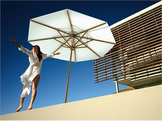 Alghero Round parasol pour le jardin