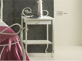 Table de nuit en fer forgé Faure'