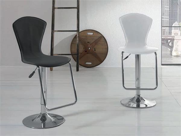 Funky ecoleather stool leather effect