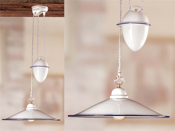 Ceramic pendant light Piatto