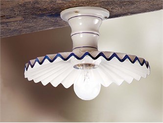 Plafoniera per cucina classica Plissè