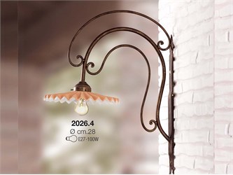 Lampade da esterno parete rustiche Plissè