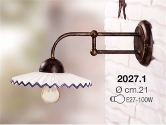 Lampade a braccio da parete vintage Plissè