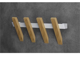 Appendiabiti a muro design Woodstack