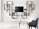 Modular modern bookcase Mondrian in Living room