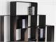 Modernes Einbaubücherregal Mondrian in Tag