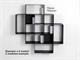 Bibliothèque moderne modulaire Mondrian in Jour